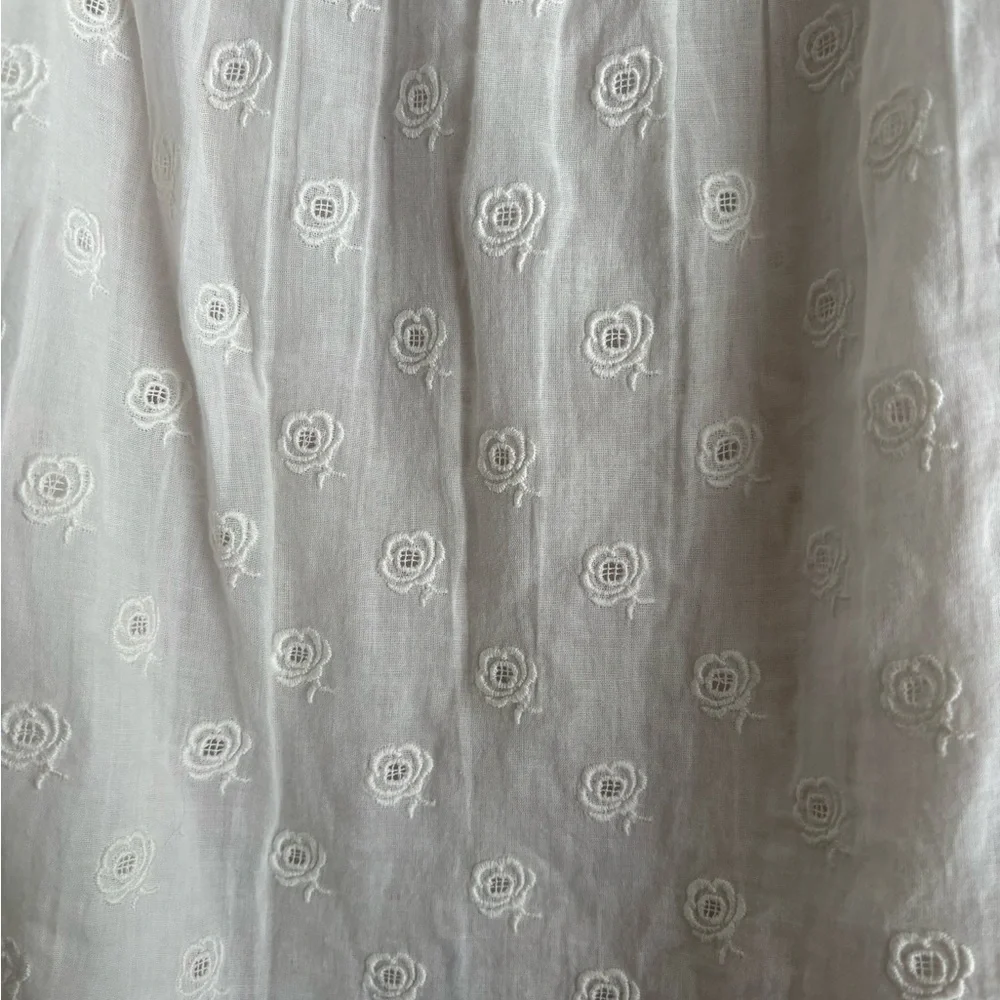Doen Embroidered White Frances Top - Picture 5 of 5